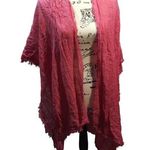 Vince Camuto Natural Sun Kissed Coral Cardigan Cover Up Beach Vacation Size OS Photo 0