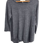 Larry Levine Larry Lavine Women's Asymmetrical Boat Neck Cozy Gray Sweater Size Small Photo 0