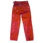 Good American Prentis Burrell 90s Loose Fit Tie Dye Jeans Pink Orange Size 2/26 Photo 3