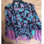 Women's Pioneer Woman NWT L/XL Flounce Sleeve Topper Kimono Purple Size L Photo 1