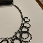Apt. 9 NWT $20 -  Gunmetal Tone Metal Chain With Circle Dangles Photo 2