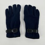 Nautica Womens  Navy Blue Fleece Gloves Preppy Outdoor S/M Photo 3