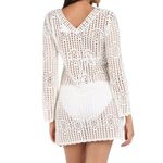 La Blanca  Women's Waverly Bell-Sleeve Cover-Up Dress Size Large NWOT Photo 4