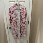 Show Me Your Mumu  Garden Of Blooms White Pink Floral Brie Robe Size Small Photo 3