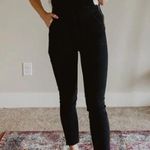 Madewell Black Denim Skinny Overalls in Washed Black Size XS Photo 0
