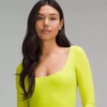 Lululemon NWT  Wundermost Ultra-Soft Nulu Square-Neck LS Bodysuit Size M Photo 2