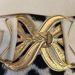 Vintage Neutral Tone Elastic Belt with Metal Buckle Photo 4