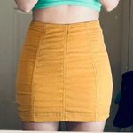 Free People Corduroy Mini Skirt - Yellow - 0 Photo 0