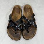 Birkenstock Betula Vinja Black Faux Patent Leather Strappy Sandals Size 40N US 9 Photo 2