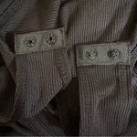 Cider  Black 1/4 Zip Ribbed Long Sleeve Bodysuit Photo 12