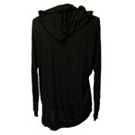 Heart & Hips  Black Long Sleeve Lightweight Hooded Shirt Women Sz S Photo 1