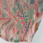 Lilly Pulitzer Lilly‎ Pulitzer Stretch Cotton Colorful Pastel V-Neck Women's Short Sleeve Tee M Photo 4