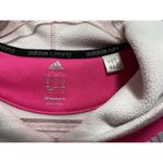 Adidas  Climawarm Fleece Lined‎ Hot Pink Pullover Long Sleeve Hoodie Size Medium Photo 3