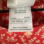 Laura Ashley Vintage 90s Red floral cottagecore dress Size 4 Pockets Prairie Photo 5