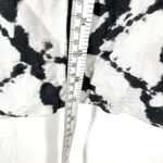 Cynthia Rowley  Black/White Linen Abstract Print Dress Sleeveless Shift Size 12 Photo 9