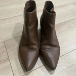 Saks 5th Avenue Saks Fifth Avenue Rowena Brown Leather Pull On Ankle Boot Size 9 Photo 6