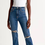 Abercrombie & Fitch Ultra High Rise Ankle Straight Jeans Size 28/ 6S Photo 0
