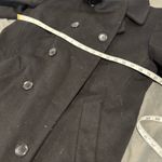Larry Levine Vintage 80s/90s  Petite Sz:6P Black Wool Long Peacoat Jacket Coat. Photo 5