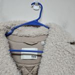 Wilfred Free Aritzia Shearling Lined Wool Coat XS Beige Zip Jacket Menchi Fabric Photo 2