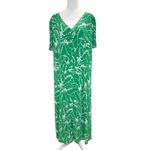 Talbots  NWT Swirling Rosebud Fit & Flare Dress 22W Floral Green White Lined Plus Photo 1
