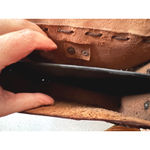 True Vintage 60's Hand Tooled Stitched Leather Crossbody Western Boho Saddle Bag Brown Photo 10