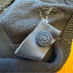 VTG Y2K 2000 Michael‎ Simon Black Cardigan Sweater Gardening Theme Sz Small S Photo 11