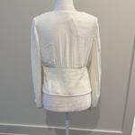 White House | Black Market NWT Petite Pintucked Banded Bottom Blouse Sz LP Photo 3