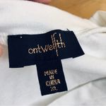 On Twelfth Short Sleeve, Rhinestone Bling Pocket Tee, White, Colorful, Size XL Photo 6