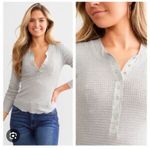 Free People  Intimately On‎ A Cloud Thermal Henley medium layered cottagecore Photo 1