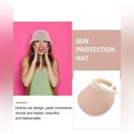 Do Everything In Love  Sun Protectant Visor Hat Pink Pearl Women’s One Size EUC Photo 1