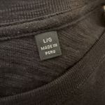 ATM Womens Short Sleeve Crew Tee Maxi Dress L Large Black Cotton Jersey Photo 8