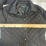 Lauren Ralph Lauren Quilted Jacket | Black | Faux Leather Trim | Snap | Size M Size M Photo 7