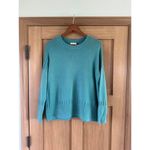 Zaket & Plover Pearl Stitch Wool Blend Knit Sweater in Lagoon Blue Women’s Small Photo 2