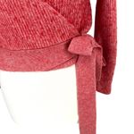 Splendid Ribbed Wrap Sweater Soft Knit Crossover Red Size Small Photo 3