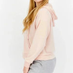 Kensie Sportswear Fit Hooded Long Sleeves Sweatshirt Pink Blush Casual Size M Photo 1