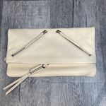Stella & Dot COVET Waverly leather clutch to crossbody ivory gold purse ($299) Photo 5