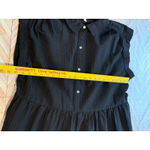 Time and Tru Black Textured Tiered Button Front Shirt Dress Womens XXXL 22 3XL Size undefined Photo 6