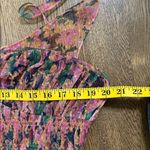 Anthropologie  Maeve Navy Pink midi Dress size XL Photo 3