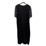 Laurence Kazar 1980s Lawrence Kazar New York Black Silk Beaded Evening Gown 3X Photo 3