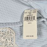 Aerie  One Piece Swimsuit Light Blue Lace Trim Criss Cross Back Size S Photo 5