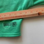 Savage X Fenty Hoodie Womens 12/14 Crop Top Green Pullover Sweatshirt Casual Photo 5