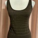 New York & Company Brown Rhinestone Tank Top Xlarge Size XL Photo 2
