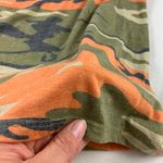 Lexico Fashion Orange Army Print Cotton Baby Doll Tee Size M Photo 2