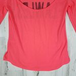 Material Girl  Active Pink Flawless Long Sleeve Keyhole Back Top Women's Size XS Photo 8