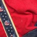 Joe Boxer  red blue apples stars teacher shoulder bag patriotic tote school VTG Photo 6