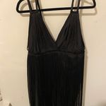 Lulus Shake it Out Black Fringe Bandage Mini Dress NWT black Photo 4