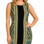 Alfani Sleeveless Baroque Print Bodycon Dress – Petite Medium Photo 0