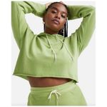 Mate the Label NWT Green Organic Terry Crop Hoodie - Small Photo 1