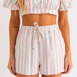 Le lis NWT Le  Zelda Stripe Crop Top and shorts set. Size Medium  Top: Large  Shorts: Medium Photo 2