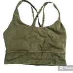 Lululemon  Energy Bra Long Line Ice Wash Green size 4 Photo 3